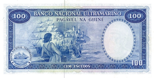 (014) Portuguese Guinea P45d - 100 Escudos (1971-Diff. Sign.)